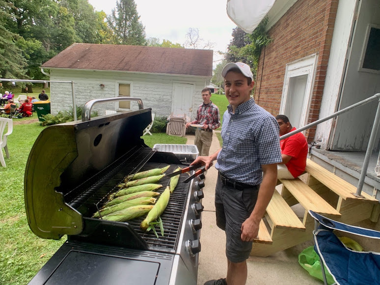 Michael Tennies, Founder of JP2 Men’s Group, at Late Summer Grill-out Event