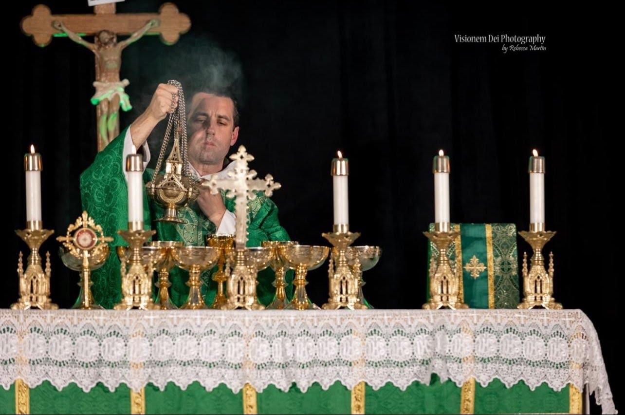 Father Michael Joseph at St. John Bosco Youth Day, Holy Hill